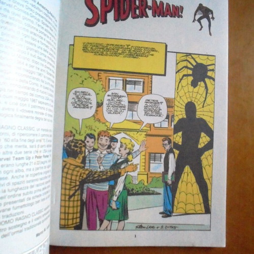 Spiderman #1 Italian comic used, first appearance and early stories
