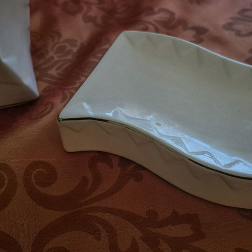 Bathroom set of 3 glass pieces used