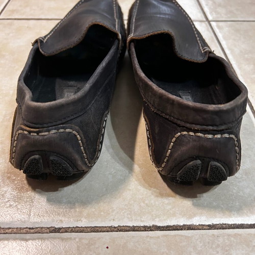 Kricket leather men's moccasins used, black