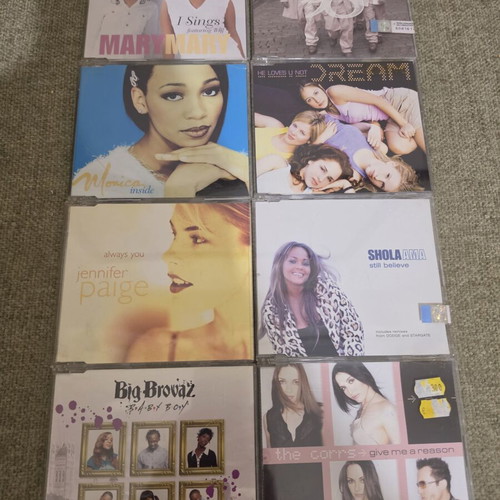 90's and 00's CD singles used, pack of 16, pop