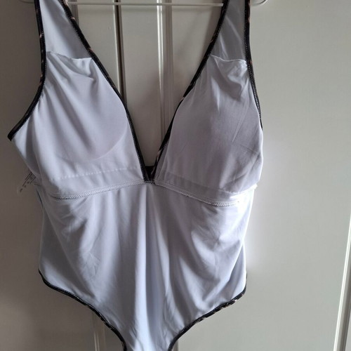 Shein Curve 4XL Leopard Print One-Piece Swimsuit New