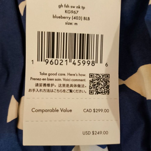 Kate Spade sleeveless blue blouse, size M, new