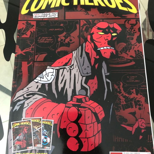 Comic Heroes Magazine #2 used, Captain America, Hellboy, Alan Moore