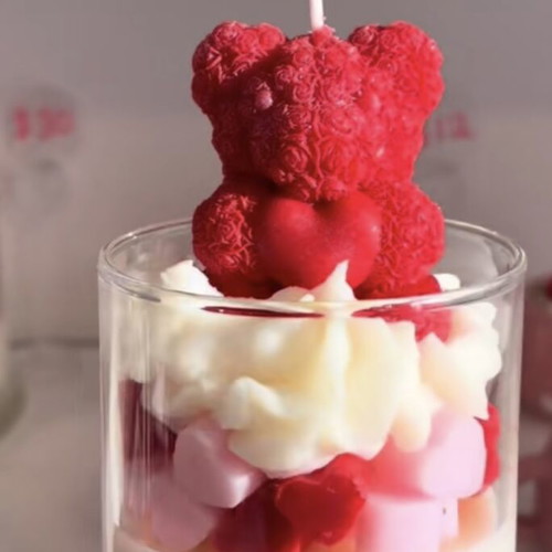 Wax Bear Candle with Very Sexy Scent