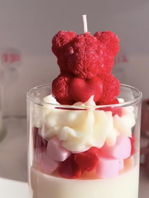 Wax Bear Candle with Very Sexy Scent