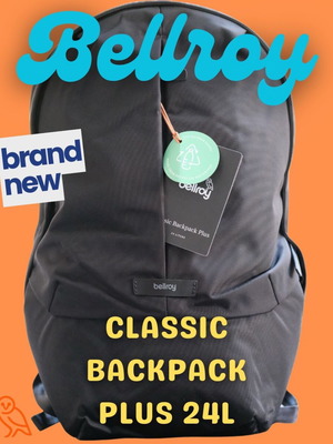 Bellroy Classic Backpack Plus 24L καινούργια μαύρη τσάντα πλάτης