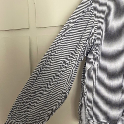 Badila striped long-sleeve shirt medium used, white blue