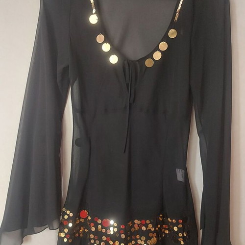 Lynne blouse transparent black like new, size S