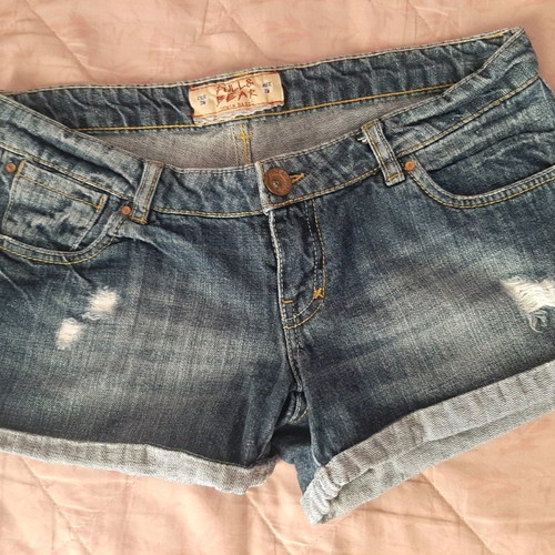 Denim shorts used No36 blue Pull & Bear