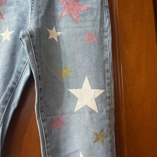 Elastic denim pants like new, size S