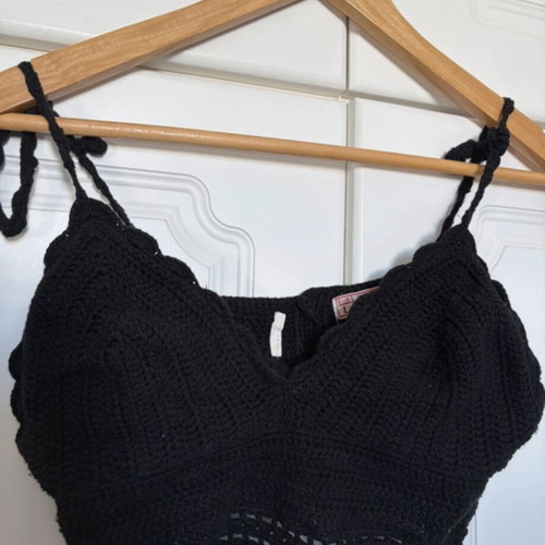 Black knitted top Pull & Bear like new