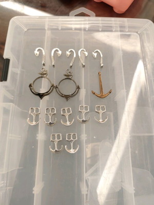 Silver fishing hooks like new