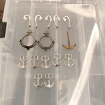 Silver fishing hooks like new