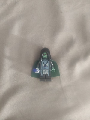 Lego Star Wars figure with green cape