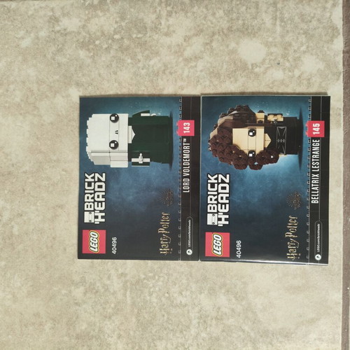 Lego Brickheadz Harry Potter Lord Voldemort and Bellatrix like new