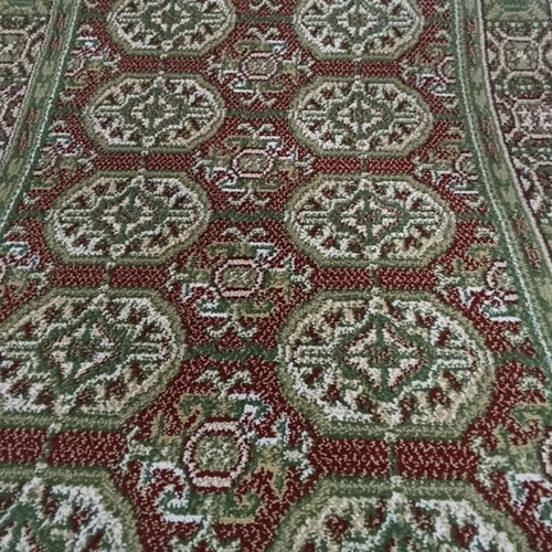 Wool runner rug by the meter with beautiful colors and pattern