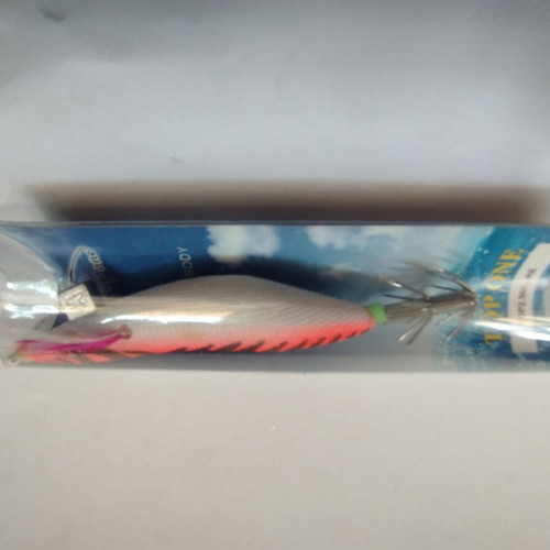 Top One squid jigs 8cm 2.5gr with fabric phosphorescent body new