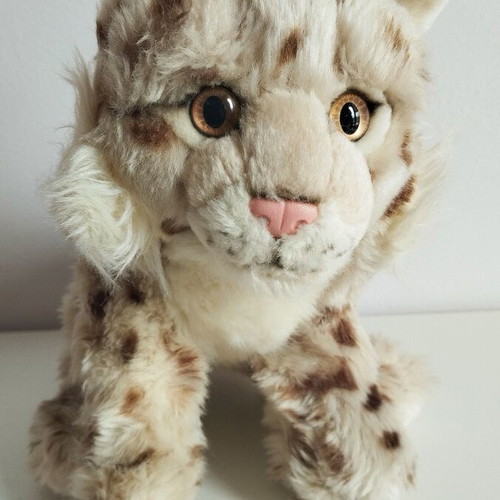 WWF Plush Realistic Iberian Lynx 35cm Like New