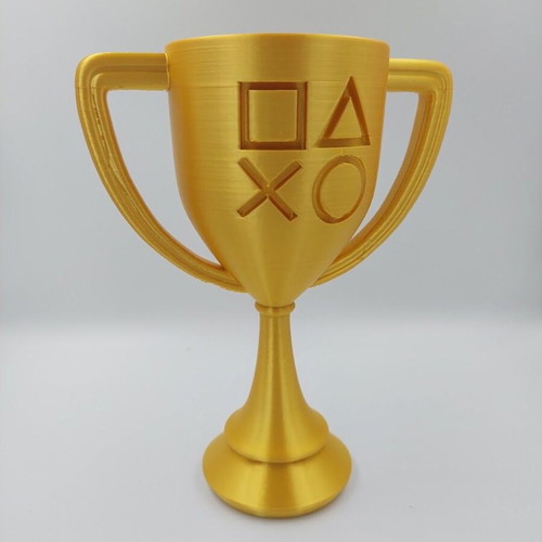 Playstation Gold Trophy 3D printed, new