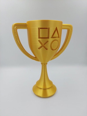 Playstation Gold Trophy 3D printed, new
