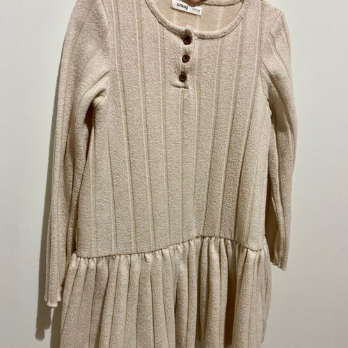 Sinsay girls dress size 122 cm new, beige