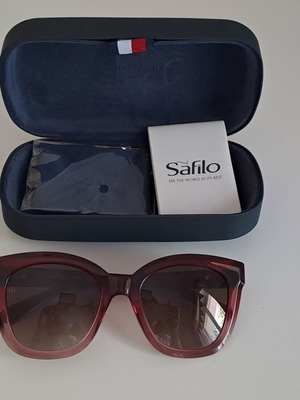 Tommy Hilfiger sunglasses like new, burgundy translucent frame, gradient lenses