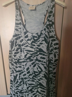 Cotton maxi dress ICHI like new, gray, size M