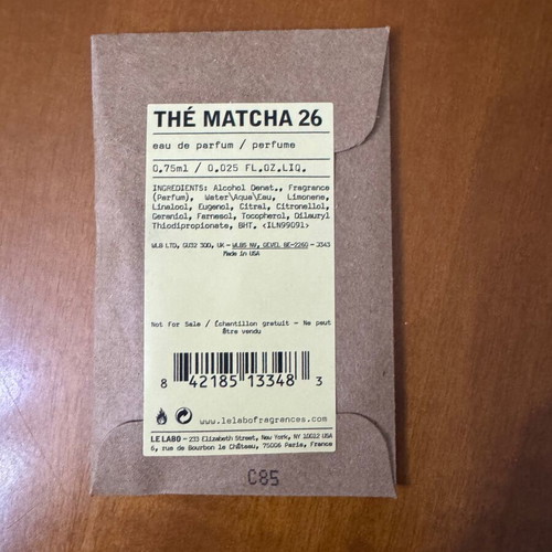 Le Labo The Matcha 26 Tester new, regular Eau de Parfum 1 ml