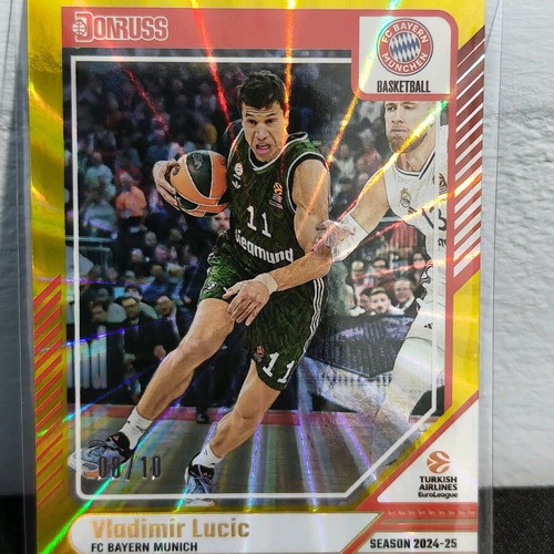 Panini Donruss Euroleague Vladimir Lucic Gold Laser Card 2024-25 new