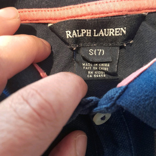 Polo Ralph Lauren kids shirt used, size 7, blue