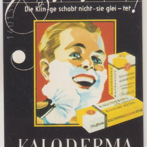 Schwarzkopf Kaloderma Rasierschaum 1931 phone card Germany new, 5,000 print run with 6DM