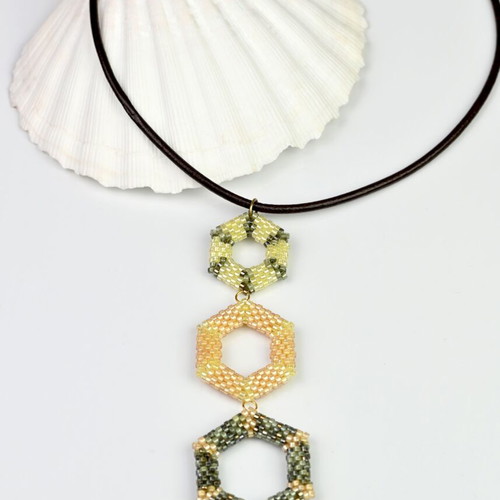 Gorska Svetlina Necklace custom made with leather cord