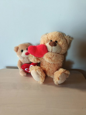 Teddy bears used, pack of two dolls