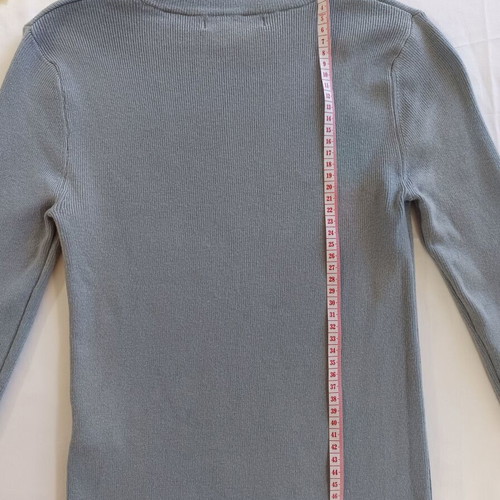 Shein ribbed light blue knit sweater used