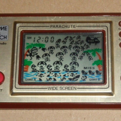Parachute Nintendo Game and Watch handheld used from 1981