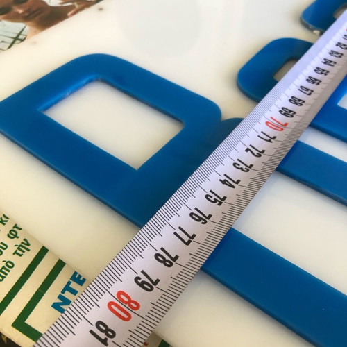 Restaurant sign from plexiglas like new 80x25cm
