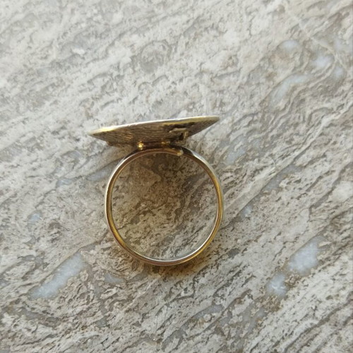 925 Vintage Silver Ring Size 17 Adjustable