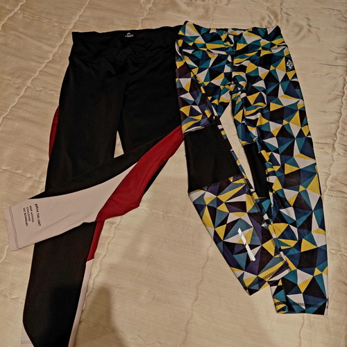 Crivit women's sports leggings set of 2, recycled polyester