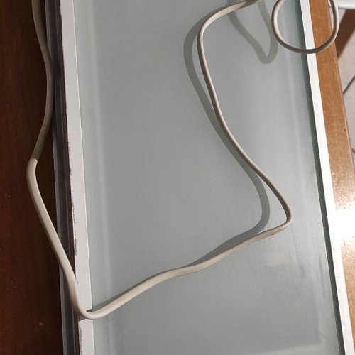 Aluminum shelves with hidden lighting like new, frosted glass, max 10 kg