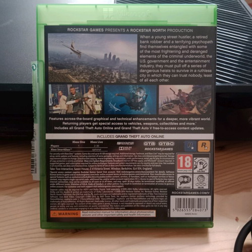Xbox One 500GB used with one controller and GTA5