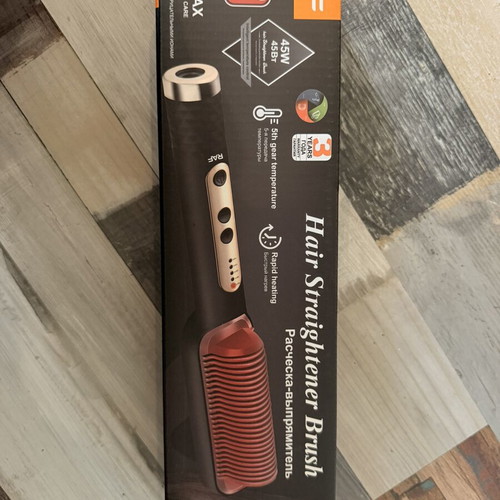 Electric hair straightening brush, dual function, 110V