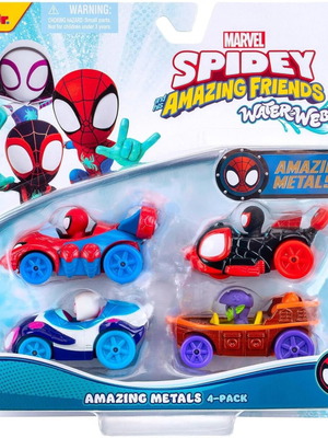 Spidey Amazing Metals Car 4 Pack new, factory sealed