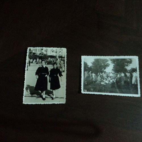 Thessaloniki 1953 photos of schoolgirls used, 2 pieces