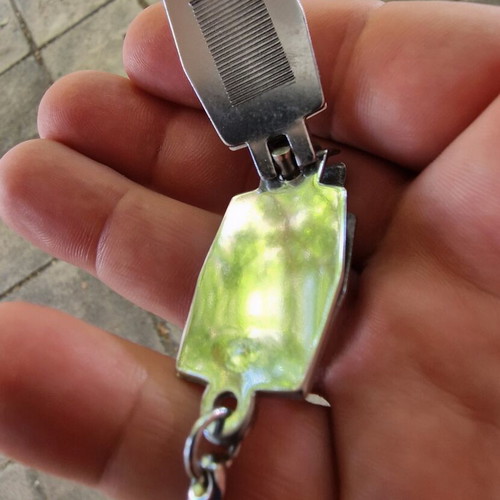 National Panasonic vintage battery keychain nail clipper