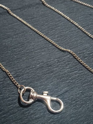Replacement chain with safety ring used, stainless steel