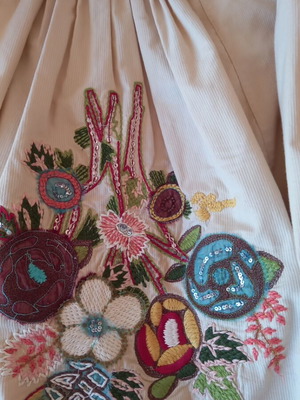 Φούστα υψηλής ραπτικής κεντητή Kenzo σαν καινούργιο