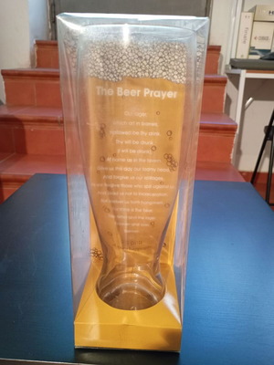Ποτήρι μπύρας The Beer Prayer νέο, συλλεκτικό 2.5 pint / 1.5lt