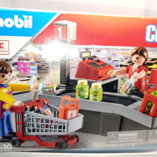 Playmobil City Life Kaufland Kasse 71387 like new, limited edition