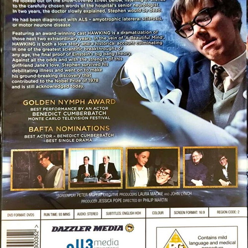 DVD Hawking new, English subtitles
