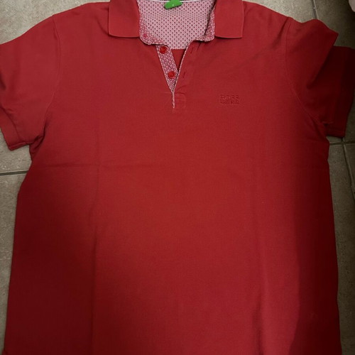 Polo Boss used, red, size M
